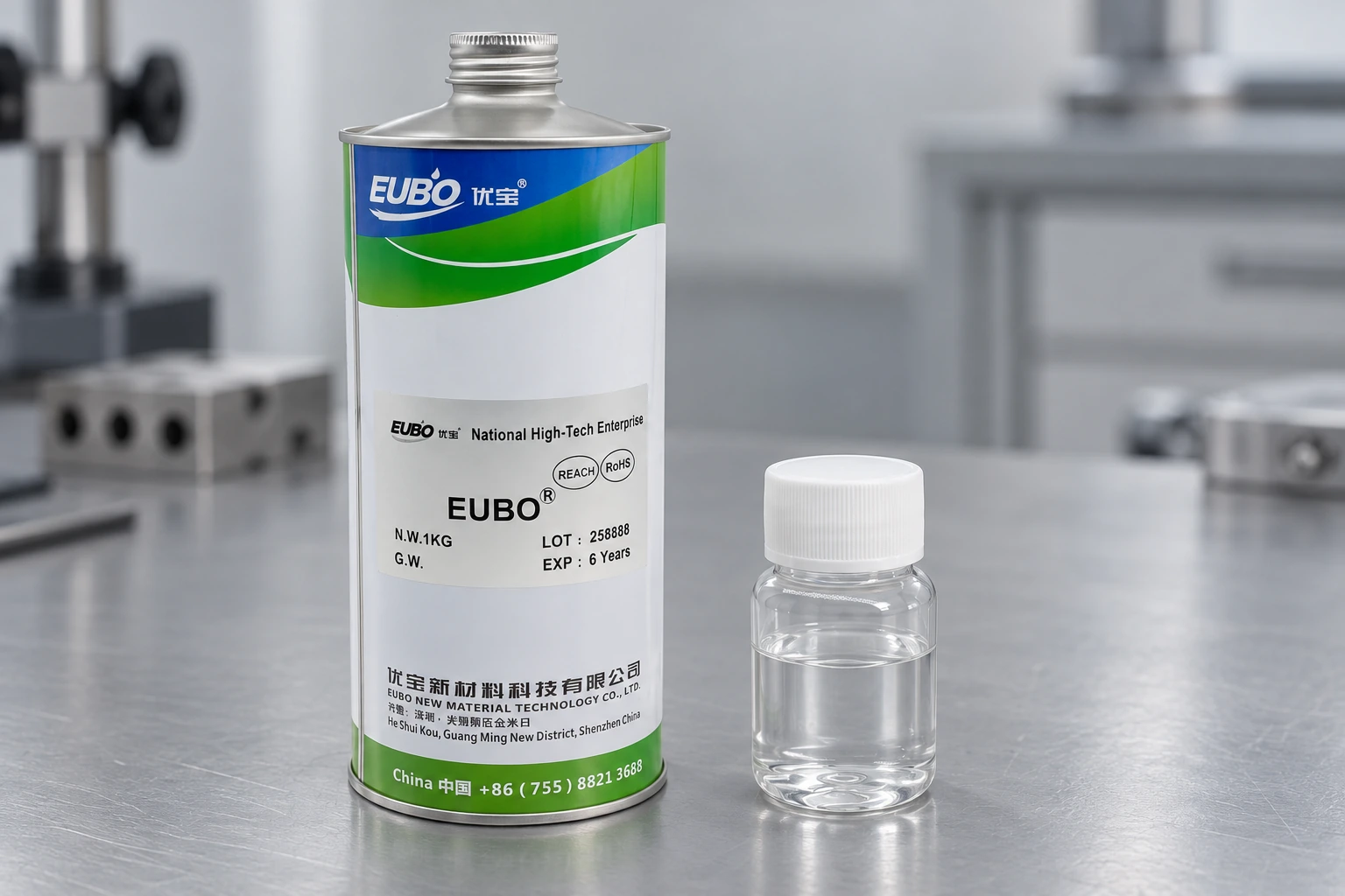 Edited film-lubricant packaging illustration