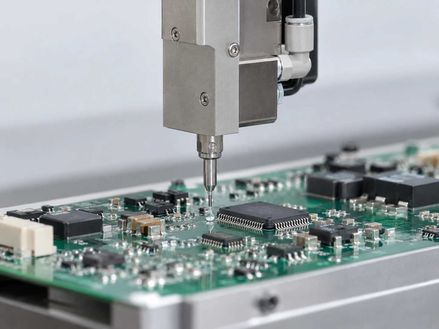 Precision dispensing for electronics